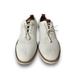 La Milano Fley III Men's Lace Up Shoes Mesh Cloth Wingtip White A120083K Size 10